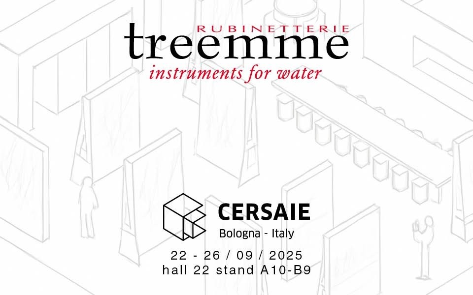 Cersaie 2025: una nueva experiencia sensorial con Rubinetterie Treemme