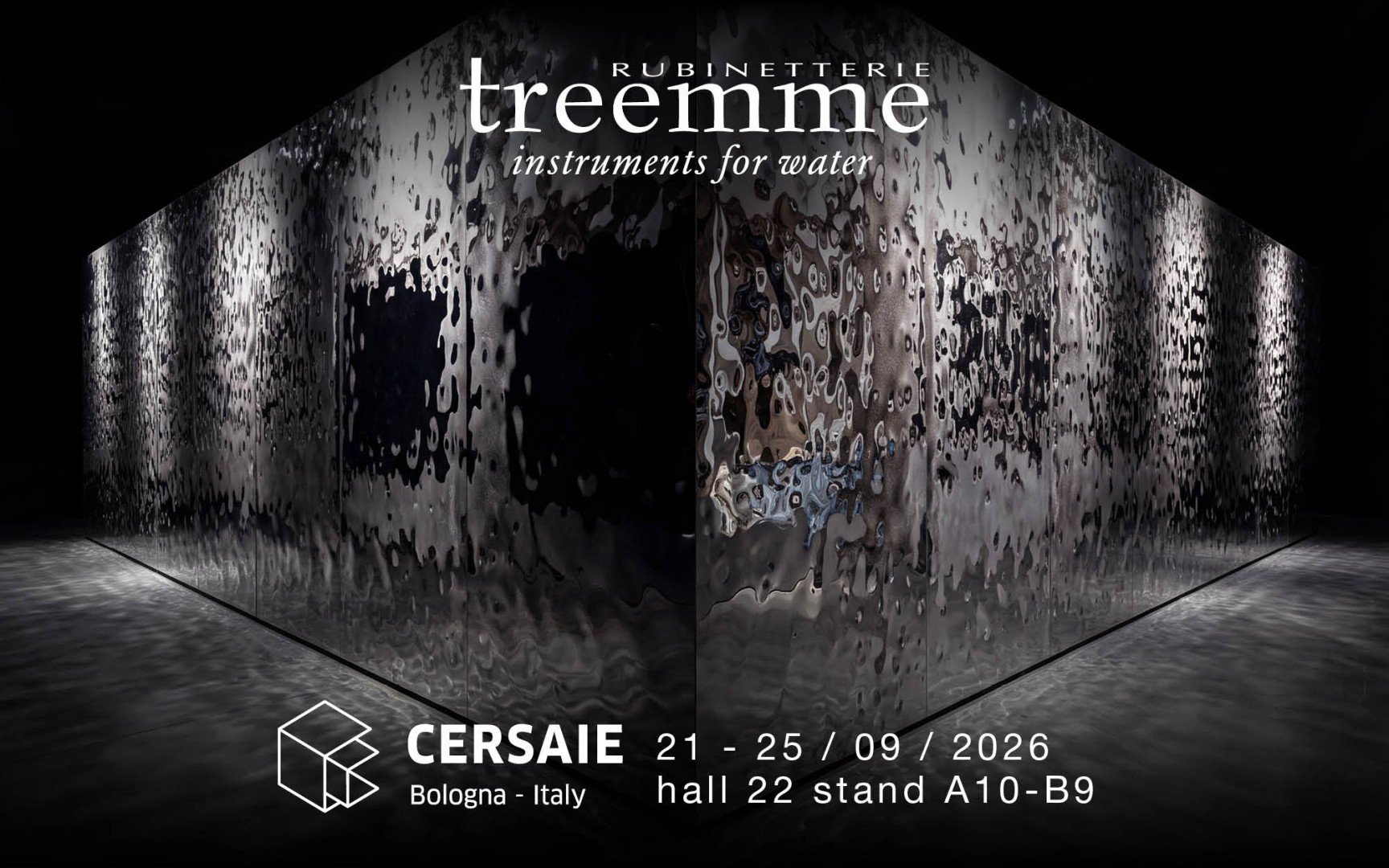 Rubinetterie Treemme a Cersaie 2026: uno stand dove l'acqua diventa progetto