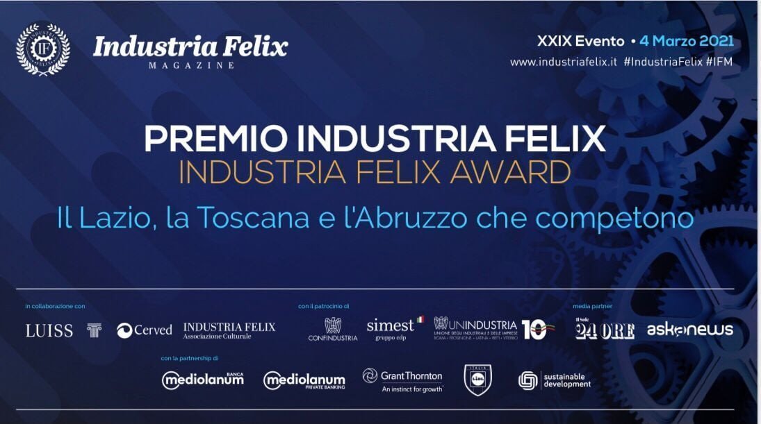 Rubinetterie Treemme ha recibido el premio Industria Felix – L’Italia che compete 2021