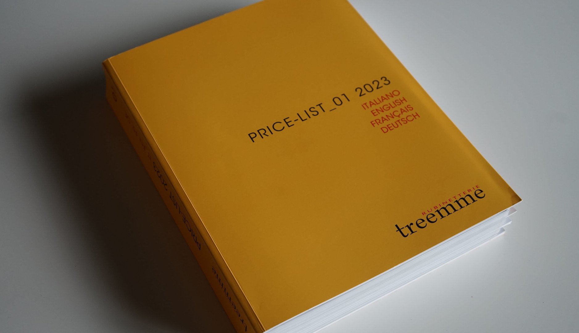 The new design price list from Rubinetterie Treemme has arrived!