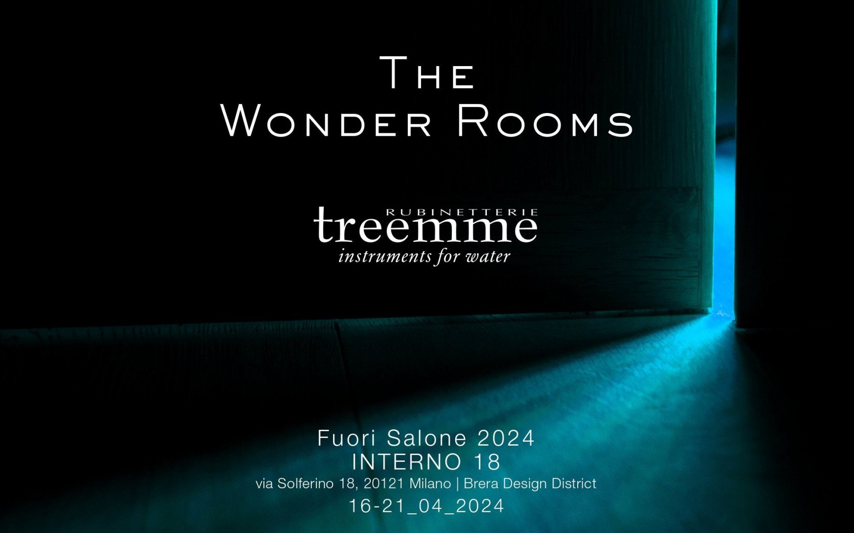 The Wonder Rooms: la participación de Rubinetterie Treemme en la Milano Design Week 2024