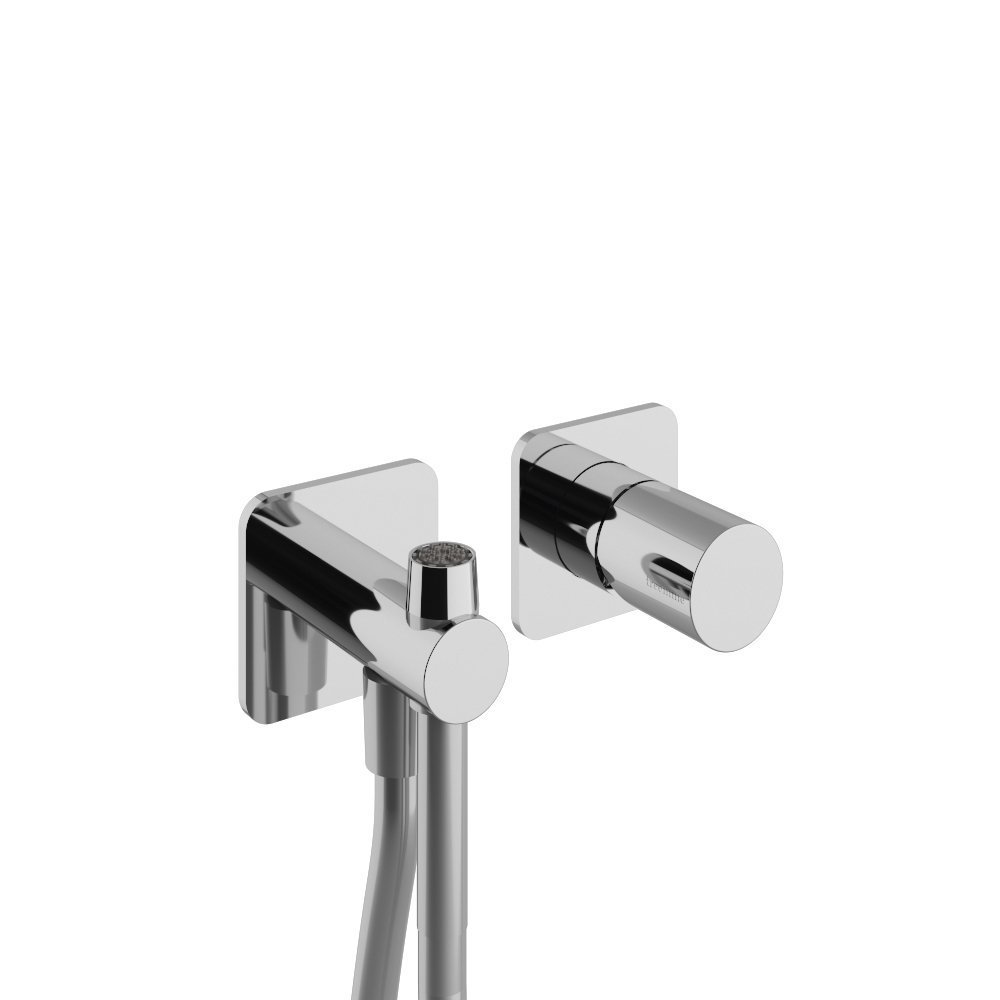 Kit Miscelatore Bidet Con Doccia Shattaf - Cromato, Con Tubo Acciaio - Per Acqua Calda/Fredda - Stile Musulmano - Foto 11